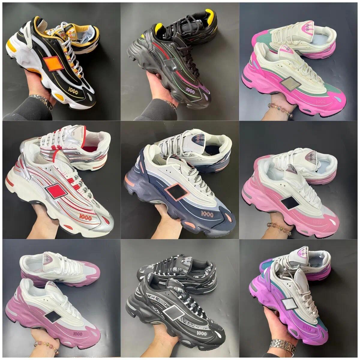 Designer Canvas Casual shoes leather sneakers men shoe 1000 Low Heel flats Knot Loafers Luxury 530 Women Running irregularity Matte Canvas Running C