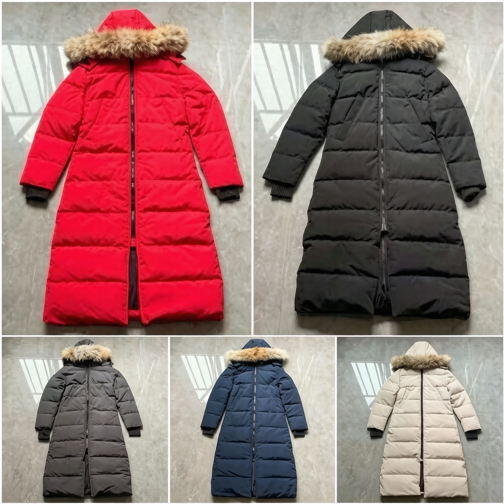 Long down coat puffer Jackets women Designer Jackets Long Down Jackets canadian winter jacket zipper embroidery letters Couple Hooded 5 color mens p