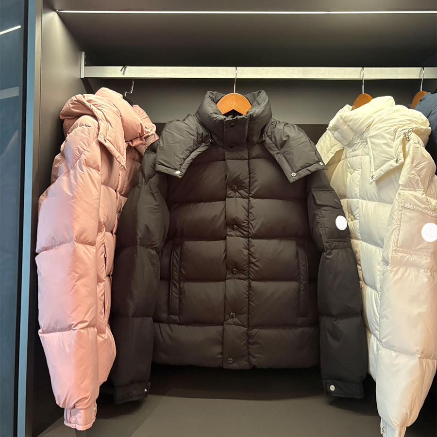 Down Jackets Mens Designer Down Coats Puffer Jacket Geometric Pattern Zipper Outwear Thickening Winter Keep Warm Hoodies Overcoats Waterproof Jac