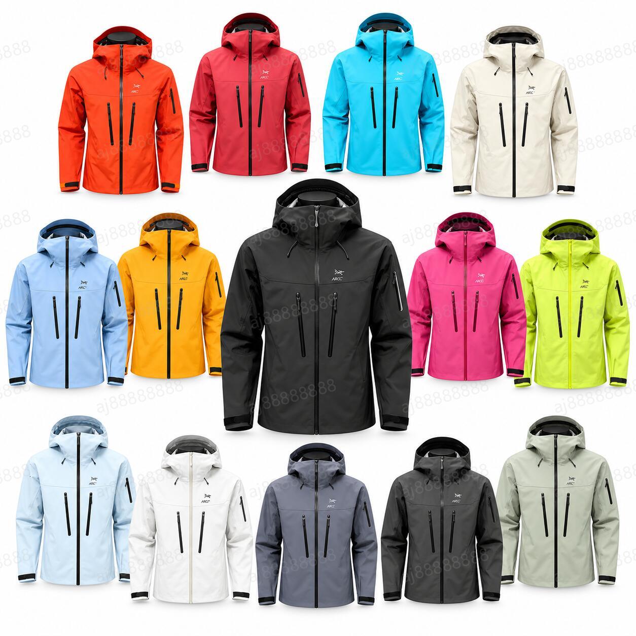 Arcteryxilly Windproof jacket Sports Jerseys Men Women Goretex LT SV Hard Shell Waterproof Hooded Windbreaker High Quality Designer Loose Outdoor