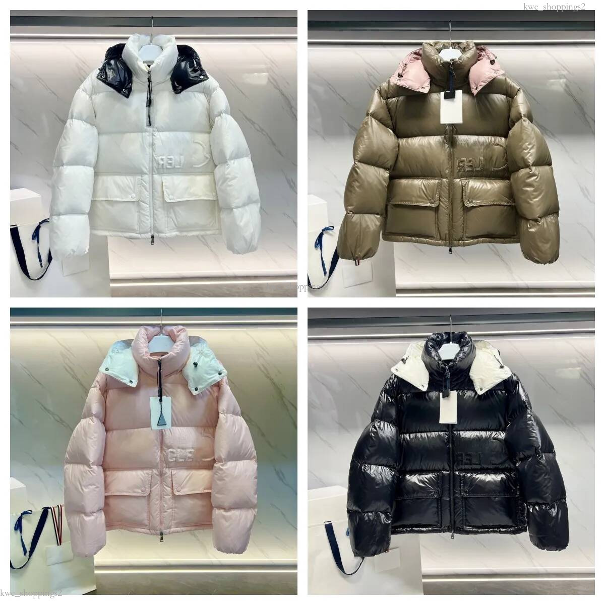 Designer Women's Down Coat Letter Embroidery Logo Winter Puffer Coats And Thickened Outdoor Jackets zip Thicken Warm Matter Women Parkas Jacket