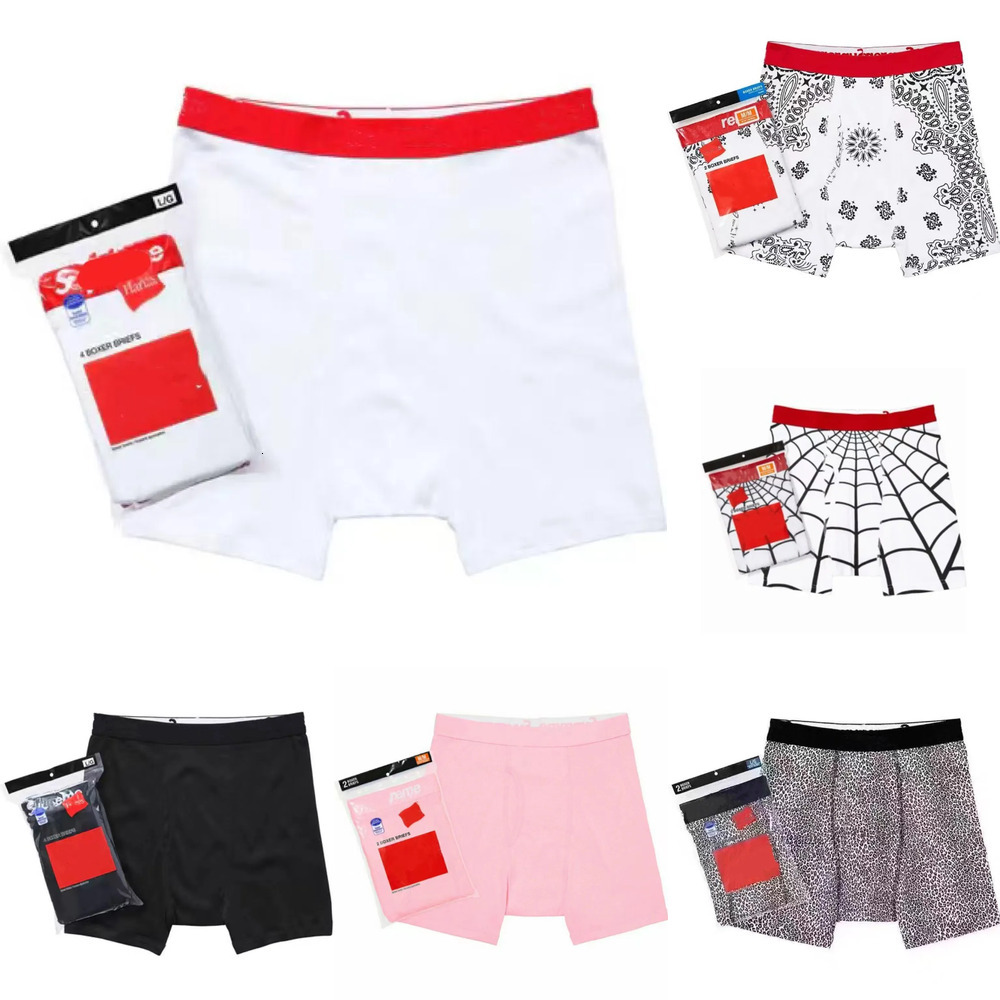 Mens Designer Underwear Pure Cotton Breathable Boxers 2 Or 4 Pieces Pack Boxer for Men Eu Size S-XL