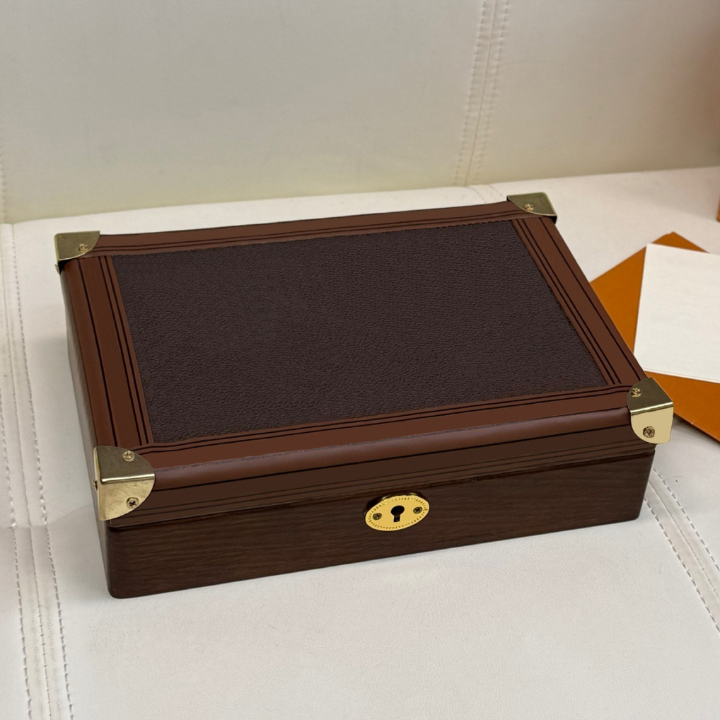 Top Walnut Jewelry Box Makeup bag designer womens toiletry bag cosmetic bag women luxury bag Fashion all-match Classic brown Flowers handbags