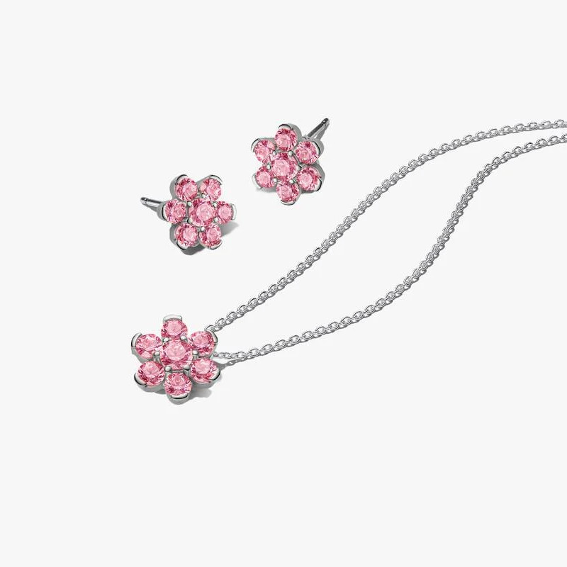 Nouvelle mode femmes hommes argent or acier inoxydable cuivre blanc Zircon coeur serrure étoile cercle fleur lettre pendentif boucles d'oreilles