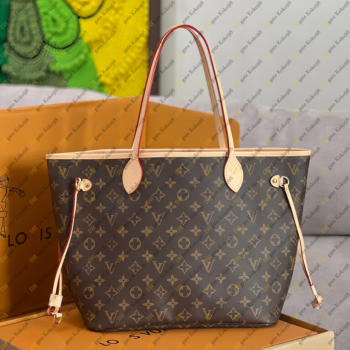 Tendances de luxe de concepteur Neverbagfull Femmes Fourre-tout Grande capacité Shopping Femmes de la plus haute qualité Sac à main en cuir vérit