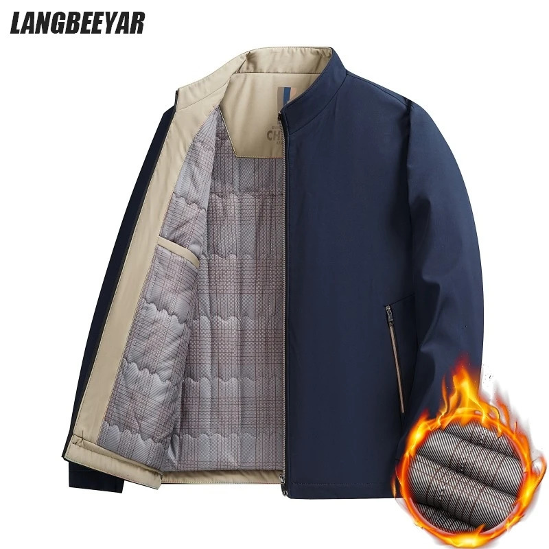 Premium Padded Fleecelined Quilted Thicken Autumn Winter Casual Fashion Coat Parka Men Jacket Windbreaker Outerwear 260909