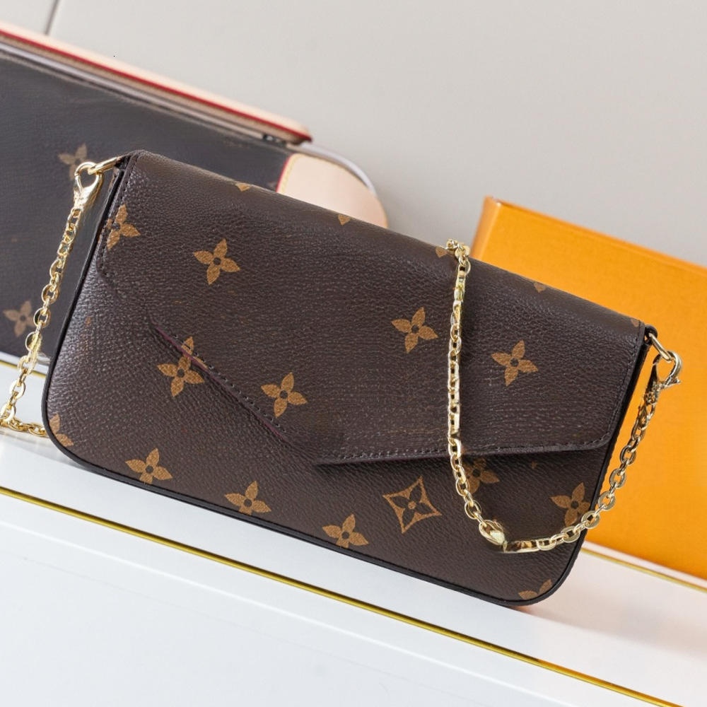 Designer Bag Vintage Printed Envelope Chain Crossbody Bag Retro Printed Flap Handbag Slim Flap Shoulder Purse Classic Pattern Mini Clutch Handbag fo