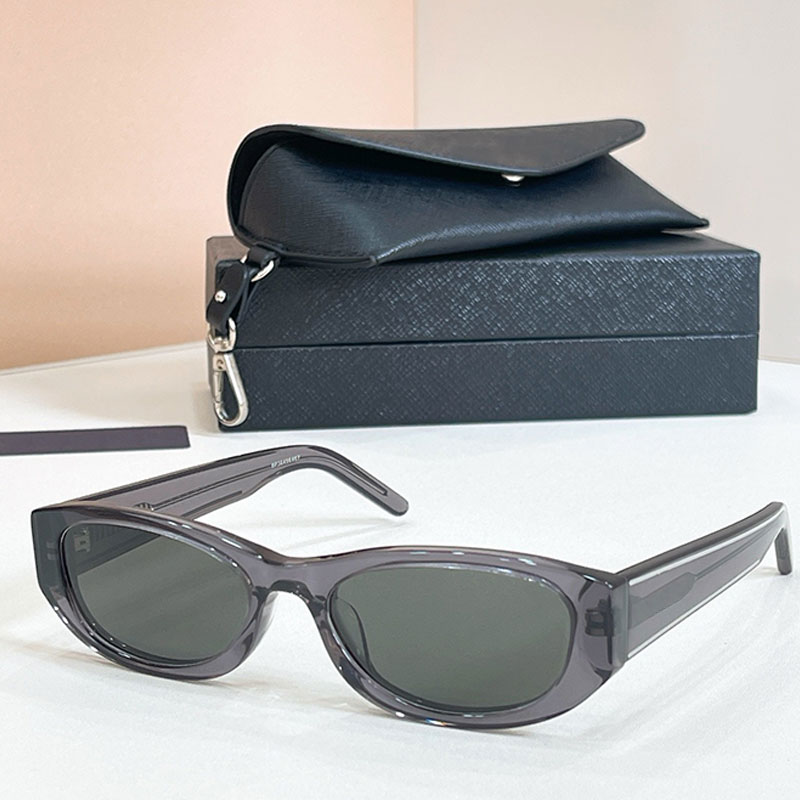 Lunettes de soleil de luxe de forme ovale pour femmes OPR22S Lunettes de marque de mode pour hommes et femmes avec logo en métal Design Top lunet