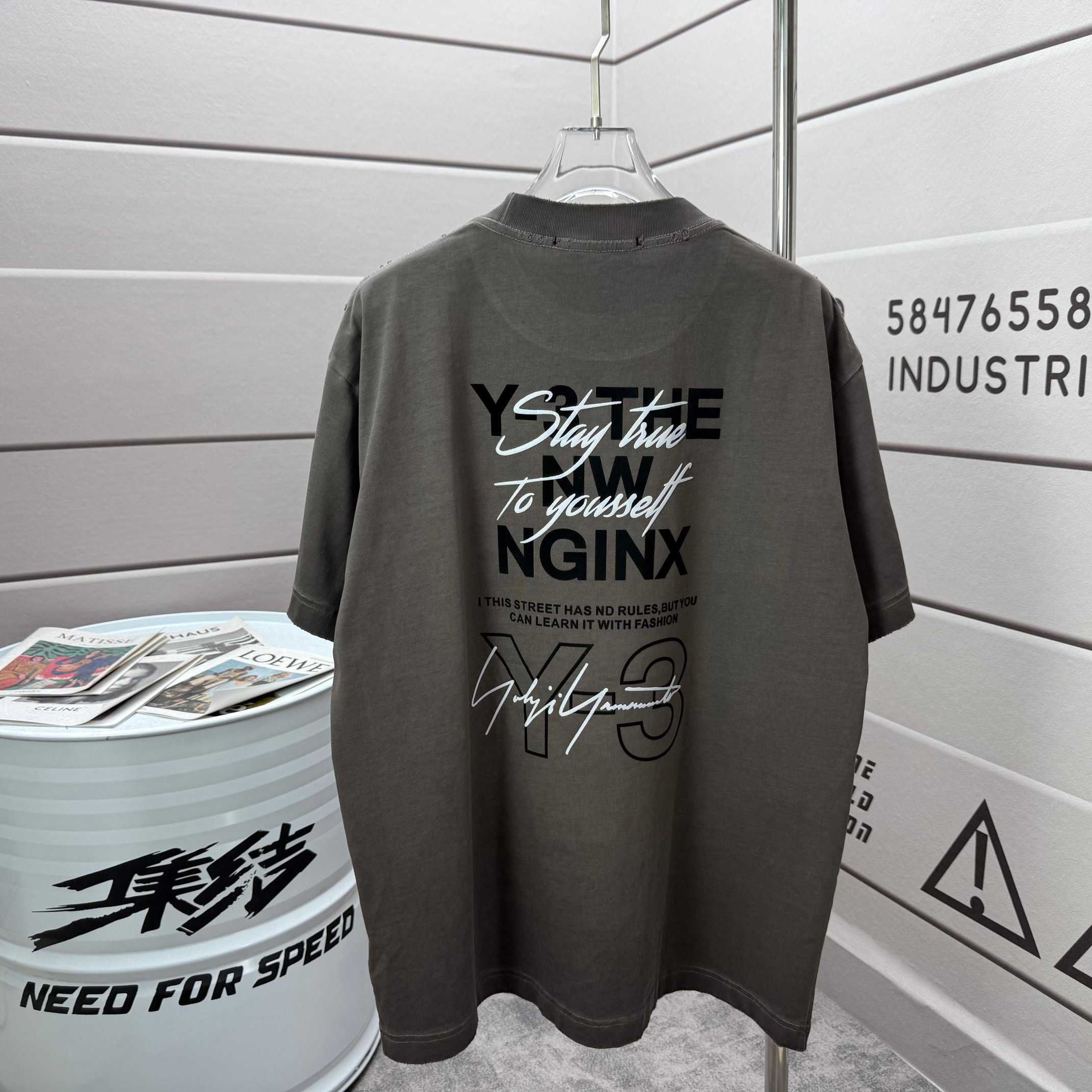 Men's Plus Tees & Polos letter knitted sweater in autumn / winter knitting machine e Custom detail crew neck cotton 255u