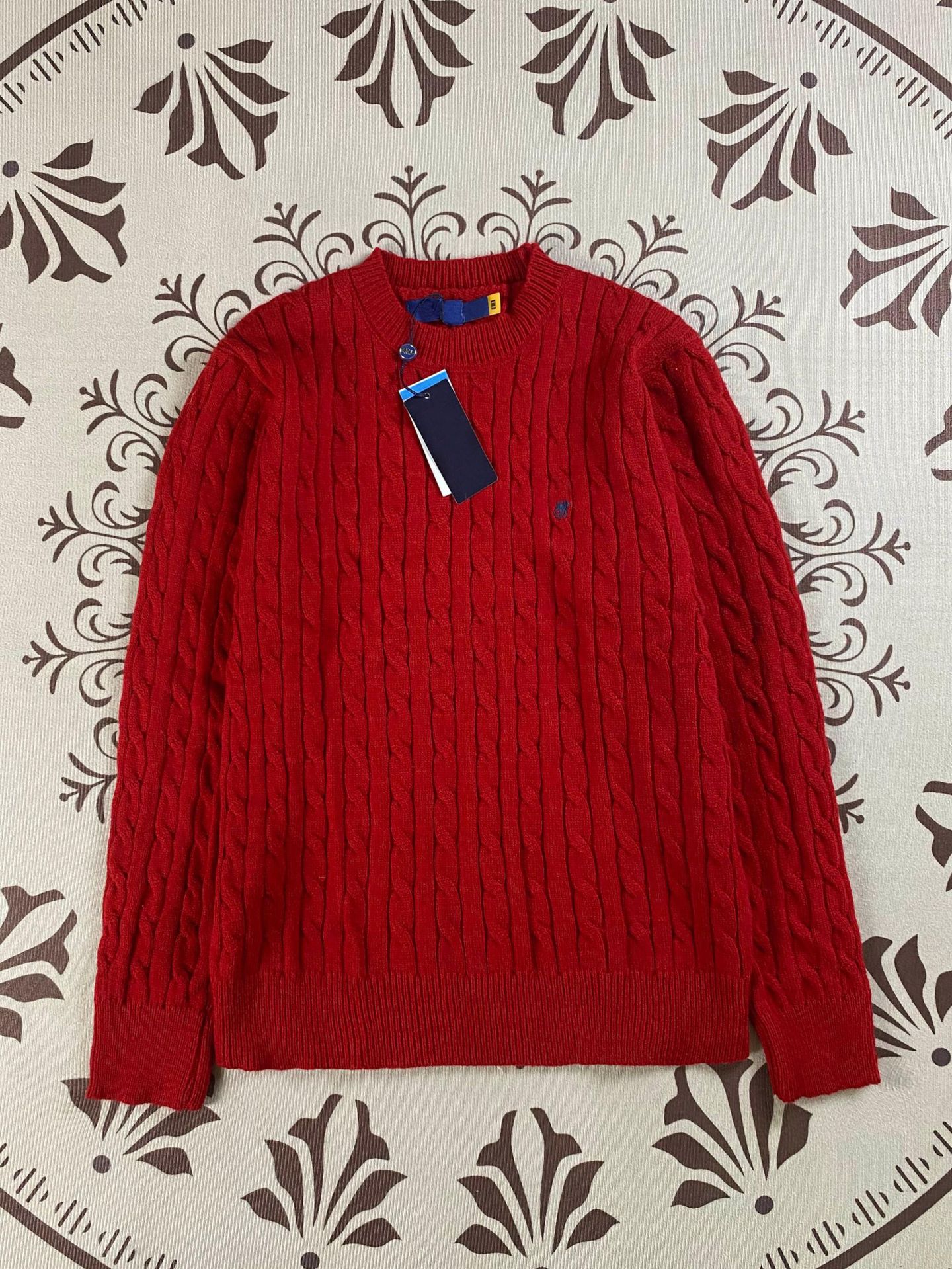 Rauph Laruen Sweater High Street Classic Pony Embroidery Logo Autumn Winter Buttoned Collar Knitted Shirt Men Designer Style Women Twisted Plaid Pol