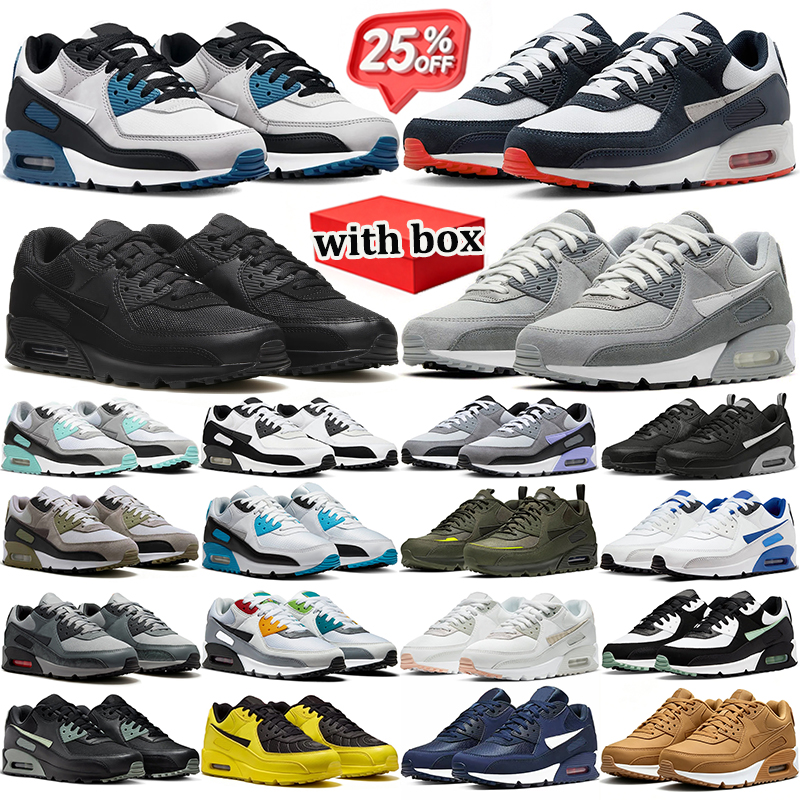 Avec boîte 90s chaussures de course design pour hommes femmes 90 chaussure baskets formateurs sports de plein air scarpe Plate-forme