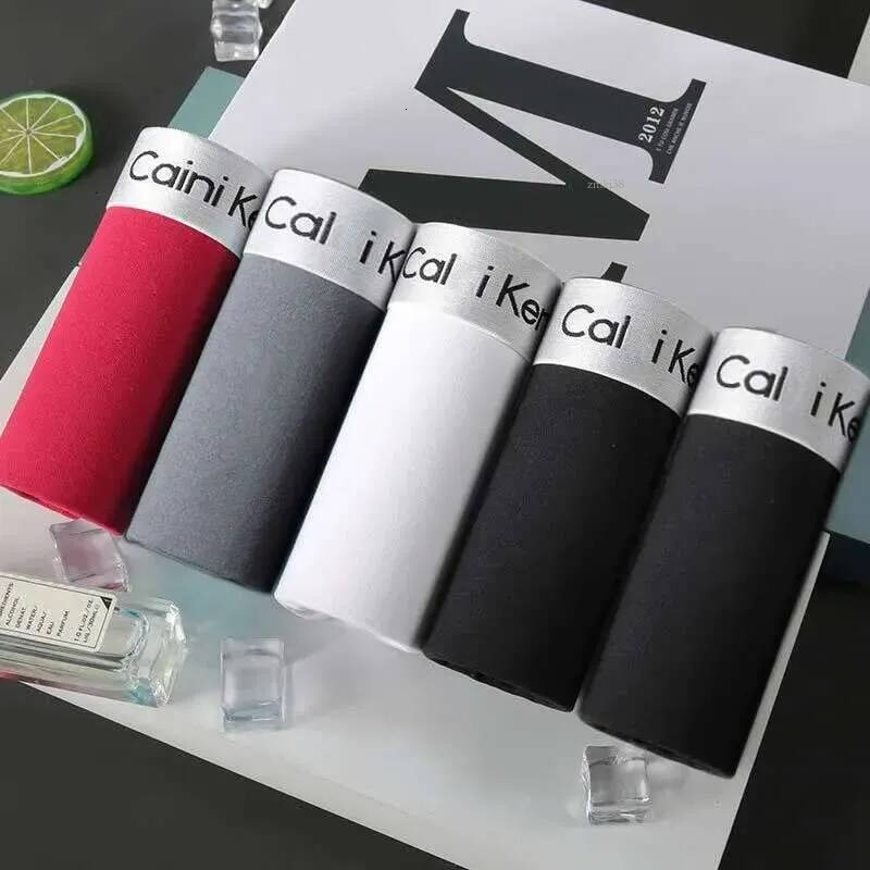 5Pcs Calvinlies Kleinboxers Panties Men Underpants Homme Cotton Male Underpants Sexy Homme Boxershorts Box Panties Slip Trend Designer Calvinlies Un