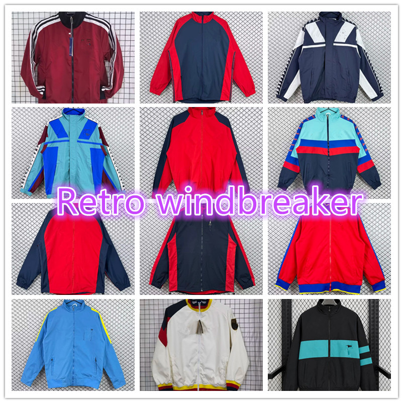 1996 97 98 99 00 11 15 16 BarcelonaSS Special Soccer Retro windbreaker Jacket 24 25 1996 97 98 arsenalWindbreaker training Mens Pre Match Football j