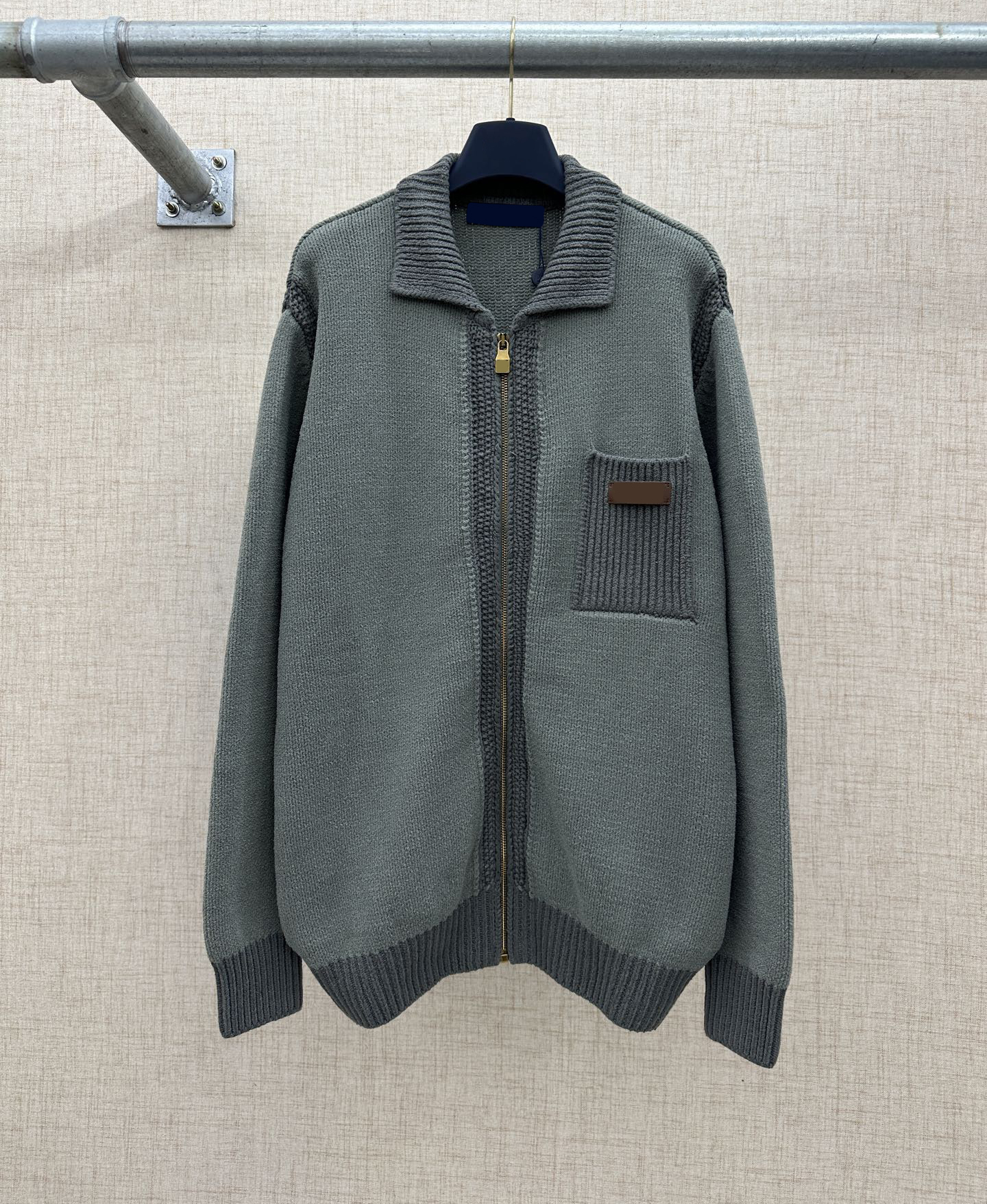 Grote maten hoodies voor heren, sweatshirts in herfst/winter acquard breimachine e Op maat gemaakte jnlarged detail ronde hals katoen 4yh54