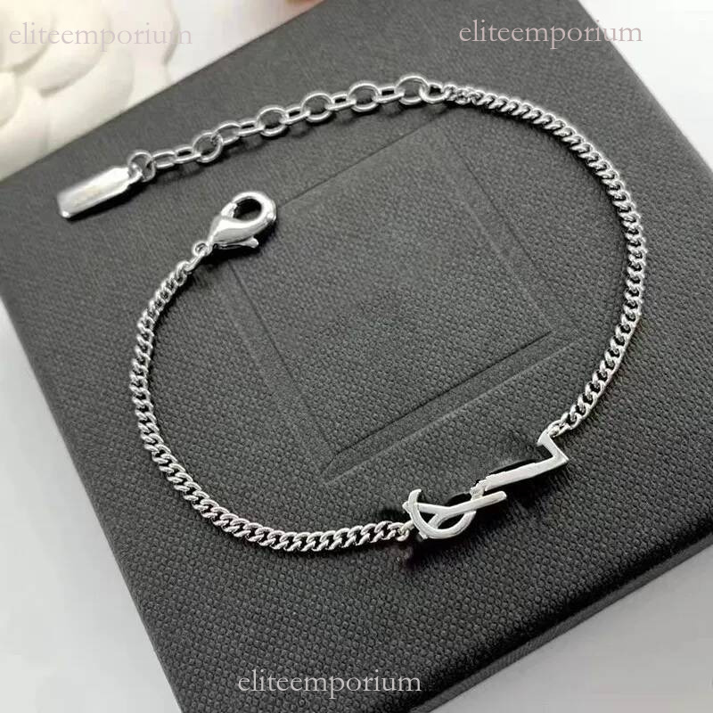 y Bracelet Bangle Letter Y Titanium Steel With Diamond Designer For Women Jewlery Gifts Woman Gold Silver Wholesale Not Fade Yslitys Bracelet 547