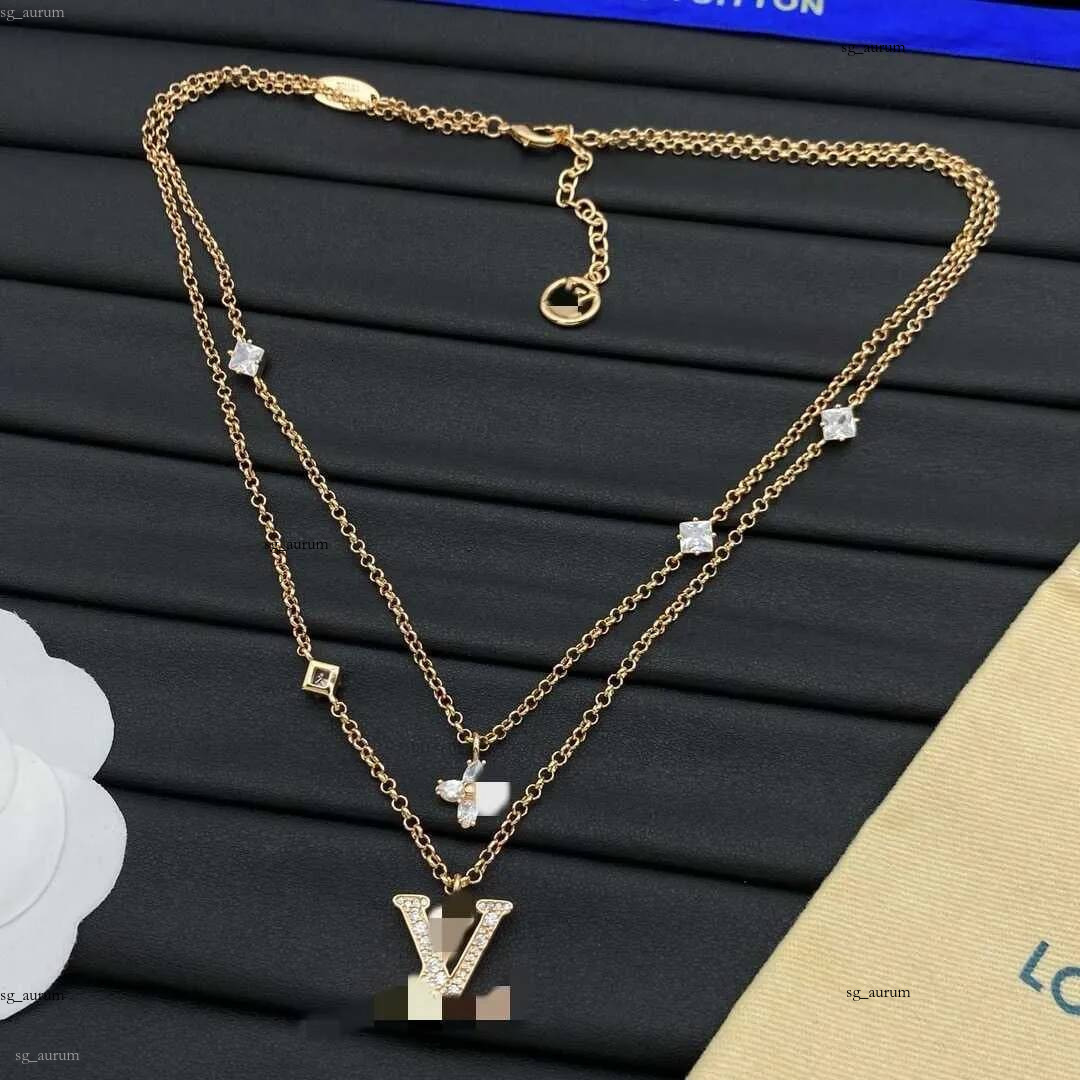 Femmes Lock Designer Pendentif Dias Colliers Mode pour Femmes Hommes Or Sier Collier Couple Jewelrymrwr0tub