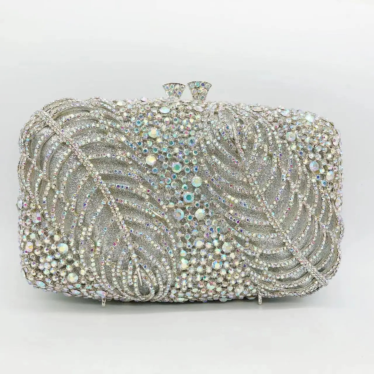 ner Two Leaves Diamond Dinner Bag Rhinestone Wedding Birthday Party Gift Deluxe Clutch Bag Dress Business Women's Bag 260909