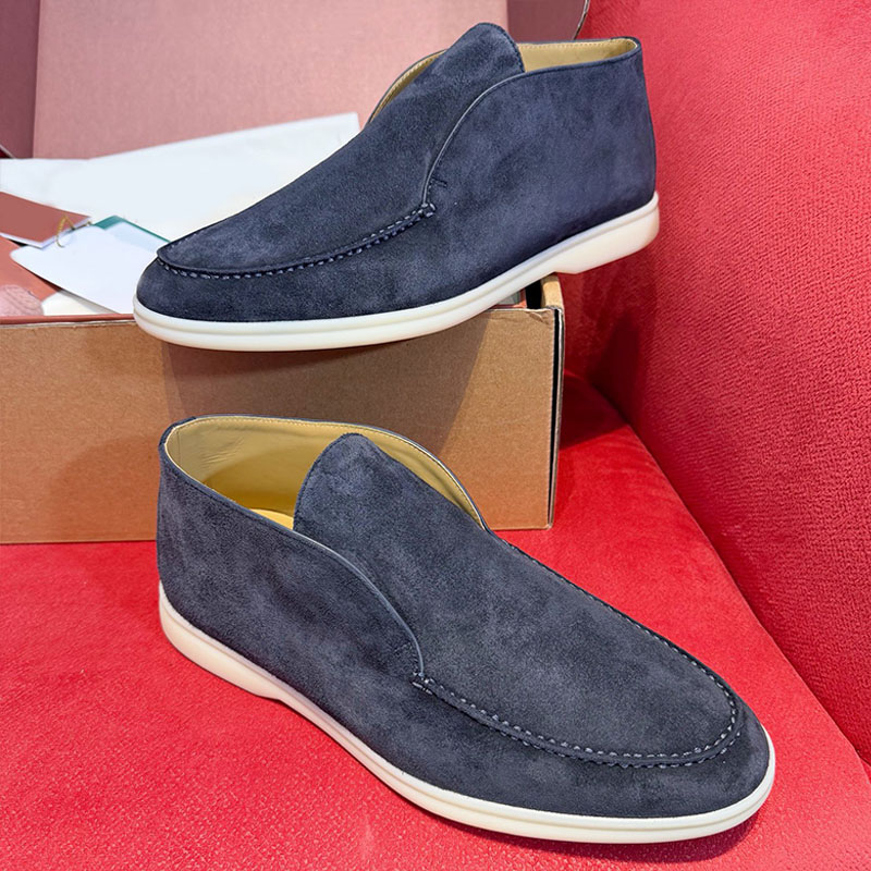 Mens Womens Walk Loafers Fashionable Suede Leather Shoes Anti Slip Classic Printed Solmens Lightweight Comfortable lightweight Leisure Loafers