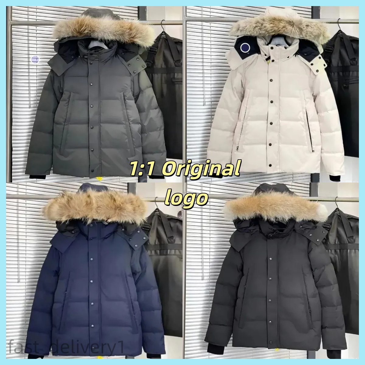 Winter Parka Down Jacket Big Fur Hooded new designer's High quality big men's cool Down Jackets thick Warm Casual Outerwear Soft give girl