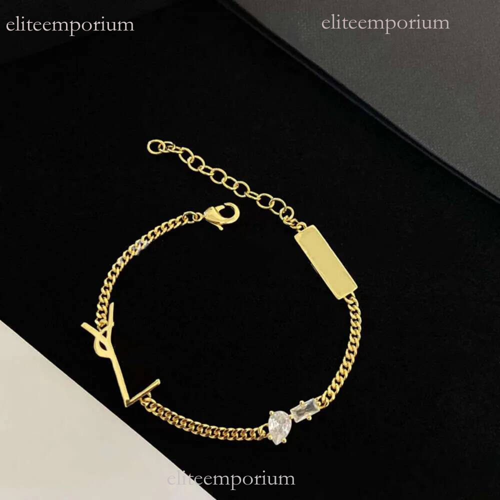y Bracelet Bangle Letter Y Titanium Steel With Diamond Designer For Women Jewlery Gifts Woman Gold Silver Wholesale Not Fade Yslitys Bracelet a31