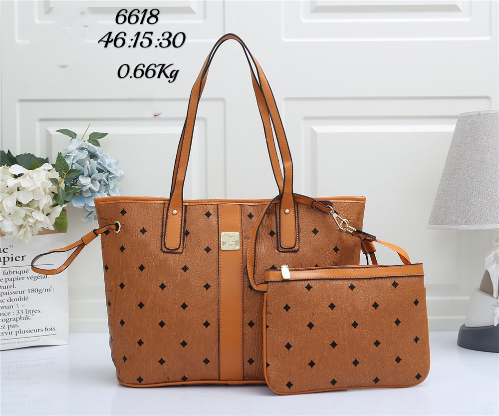 designer bag Luxury bags liz visetos tote bag with pouch Women handbags Shopping bags purse shoulder tote clutch Handbag Composite the totes bags mc