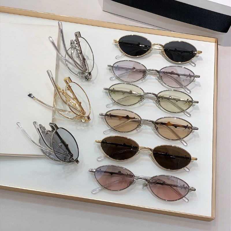 2026 New ADEN Foldable Oval GM Sunglasses, Pocket Size UV400 Prescription GM Shades, Unisex Metal Frame Custom Optical Sun Lenses Oval GM Sunglasses