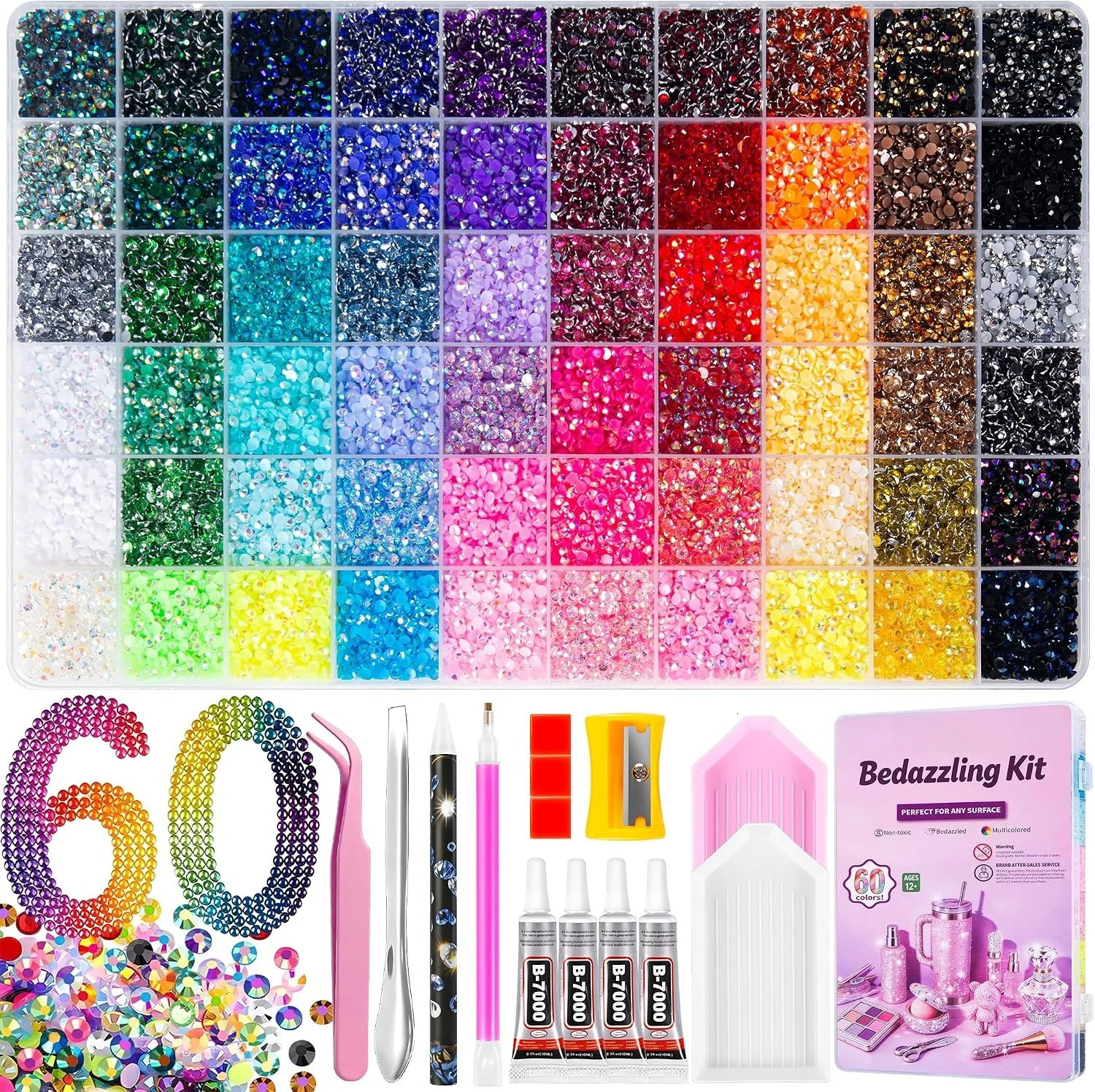 Luxury 2026 New Bedazzling Nail Art Decorations Colors Resin Jelly Rhinestones Multicolor 3Mm Flatback Gems Diamond Art Bedazzler Kit Fast Shipping