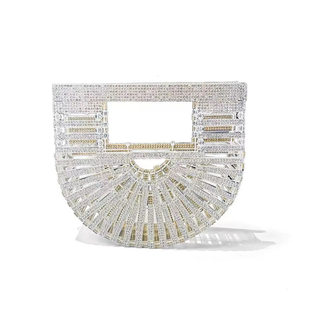 y Shiny Rhinestone Evening Bag Women's Handmade Acrylic Clutch Mini Sparkly Diamond Party Purse Elegant Handbag for Wed 260909