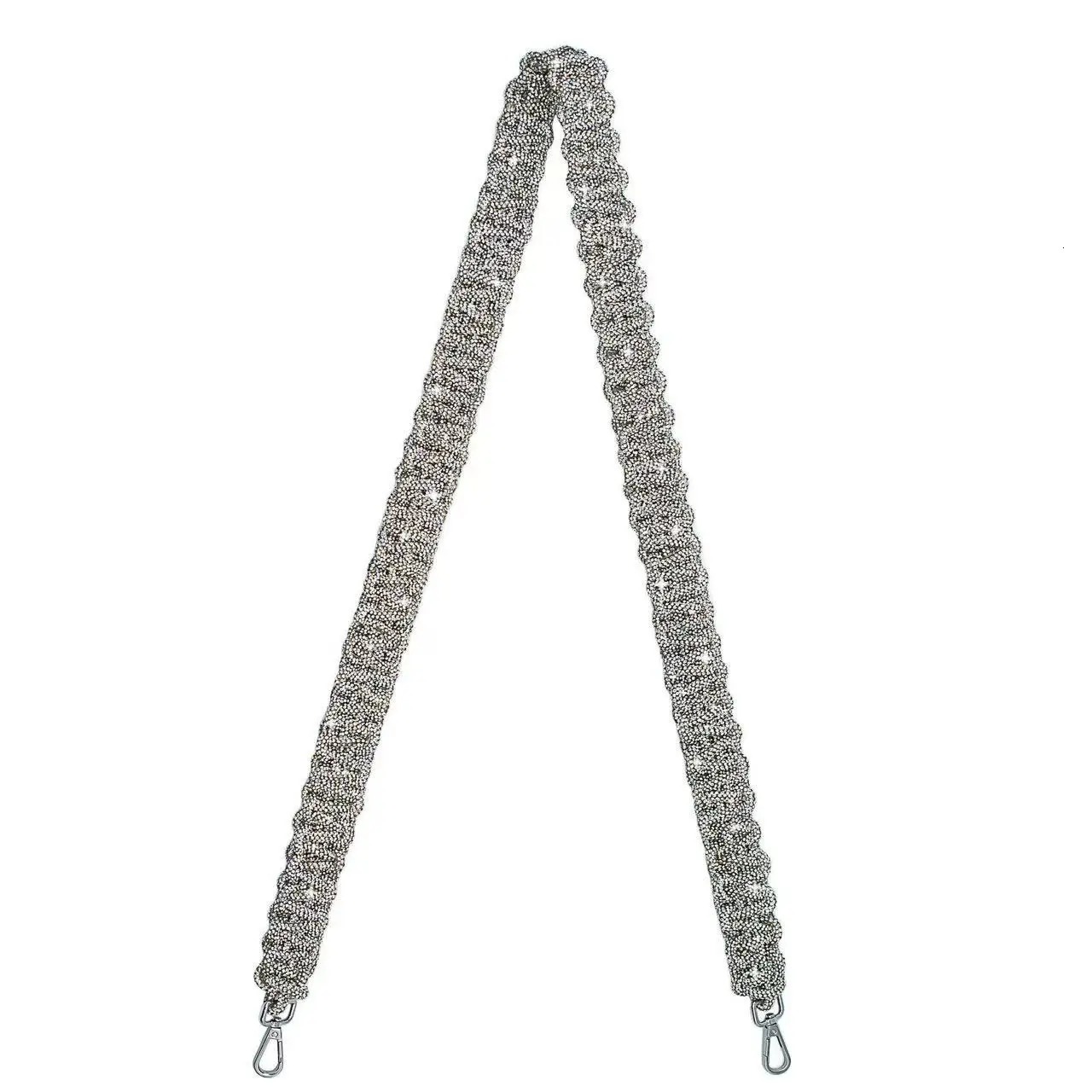 Glitter Diamond Fashion Bag Strap PVC Rhinestones Rope Woven Handmade Shoulder Strap Bling Shiny Belt Bag Parts Accessories 260909