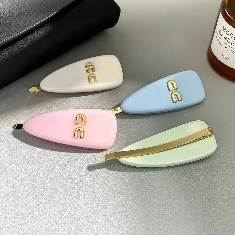 Barrettes à Clips multicolores, bijoux de styliste, épingle à cheveux, frange latérale, accessoires pour cheveux, 2026