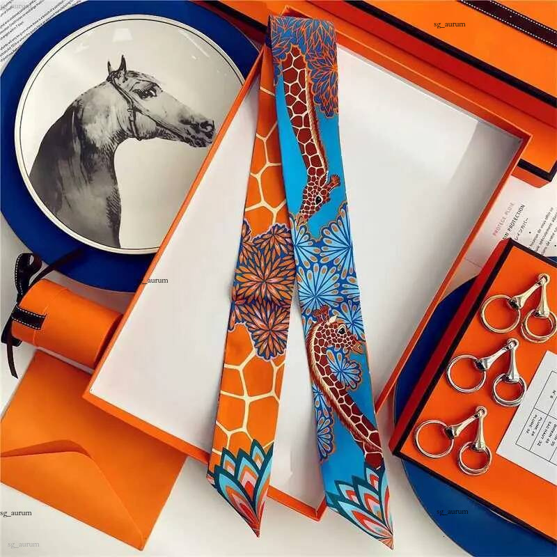 100% soie haute qualité marque de luxe écharpe Wen bandeau de cheveux Foard cravate ruban foulard maigre foulards accessoires X250804