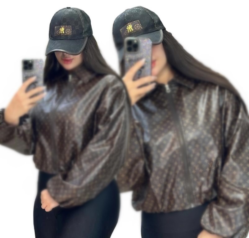 Women Leather Jackets new Luxury Long Sleeve Coats Sports loose Outerwear women Designer Jacket Plus size S-4XL