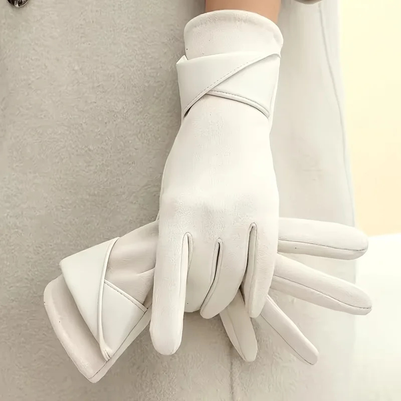 Thermal Winter Gloves Women's Thermal Winter Gloves - 1 Pair Elegant Brown with Beige Grey | Soft Warm Lining260910