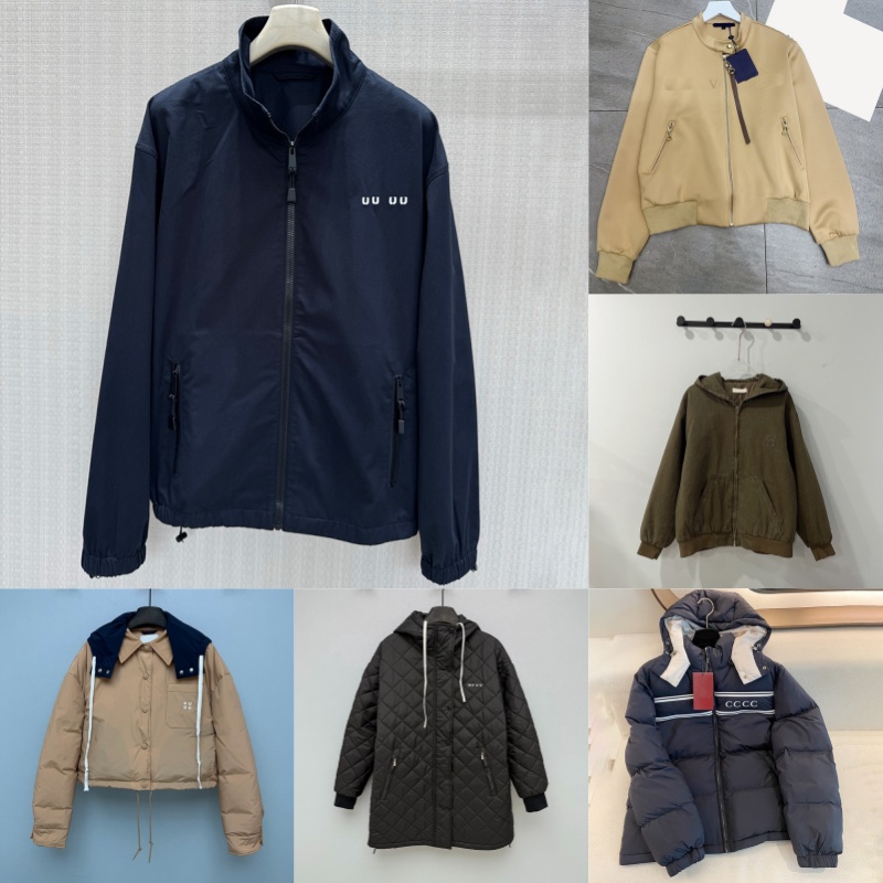 Letter Stand Collar Jacket Designer Street Windproof Overcoats Bomber Jacket Women Outdoor Sporty Versatile Sweatshirts