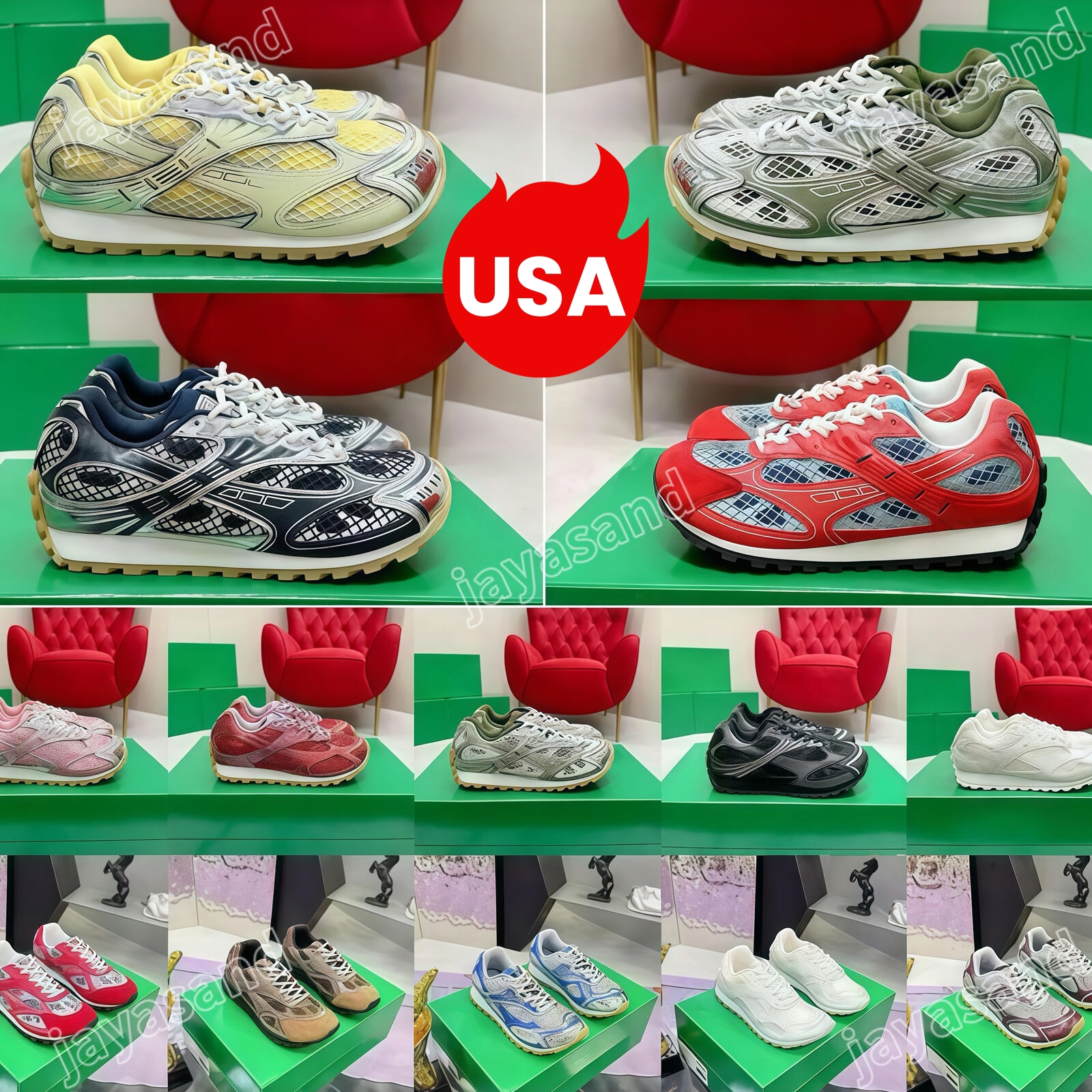 Orbit Sneakers Designer Orbit Runner Sneaker Man Womens Leather Mesh Nylon Fabric Sneakers Shoes Luxury Trainers Outdoor Size 35-47
