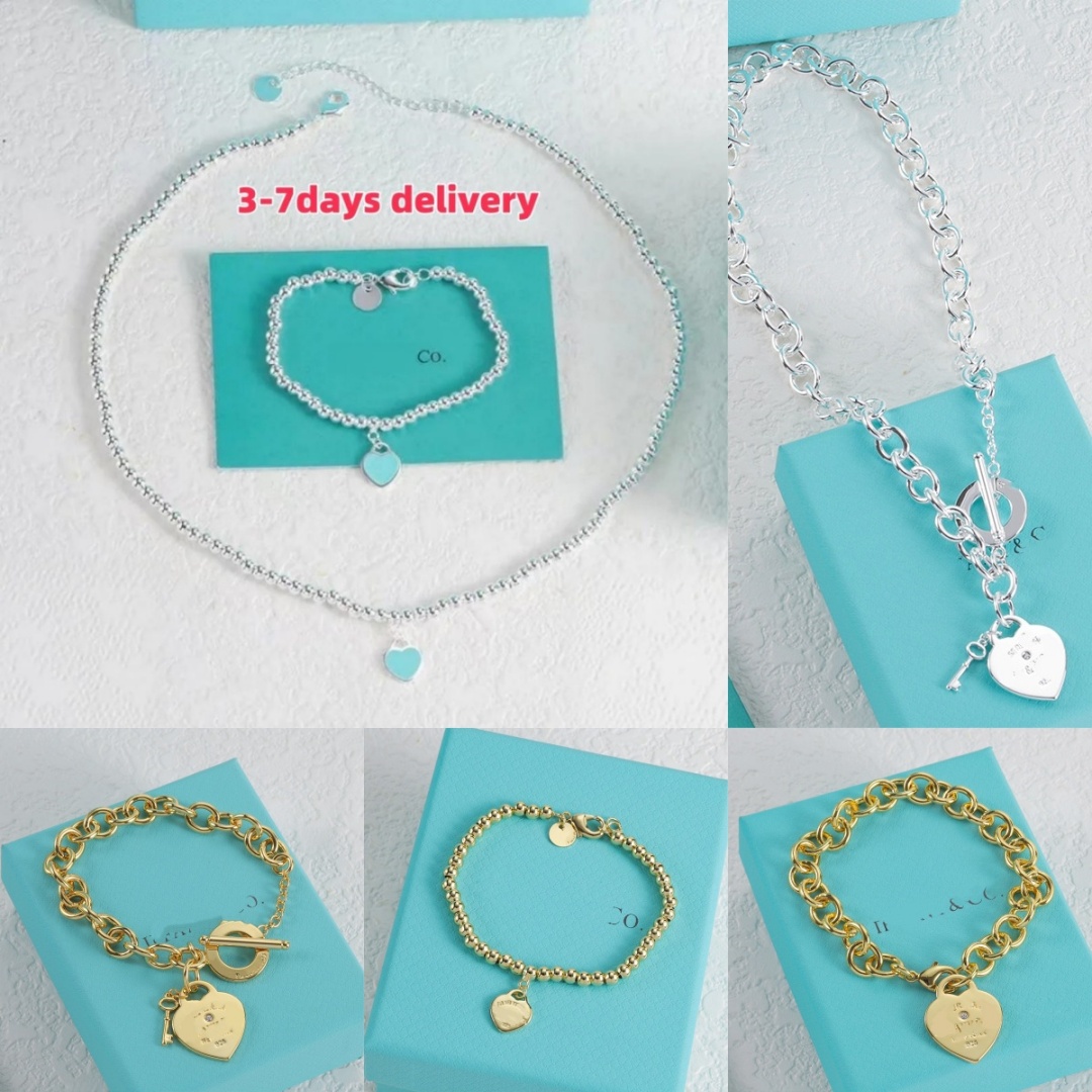 Luxury Jewelry Bracelets 2026 Brand Fashion Designer Jewelry Classic Bangle 925silver Plated Womens Jewelry Designer Necklace Bracelet Silver Luxury