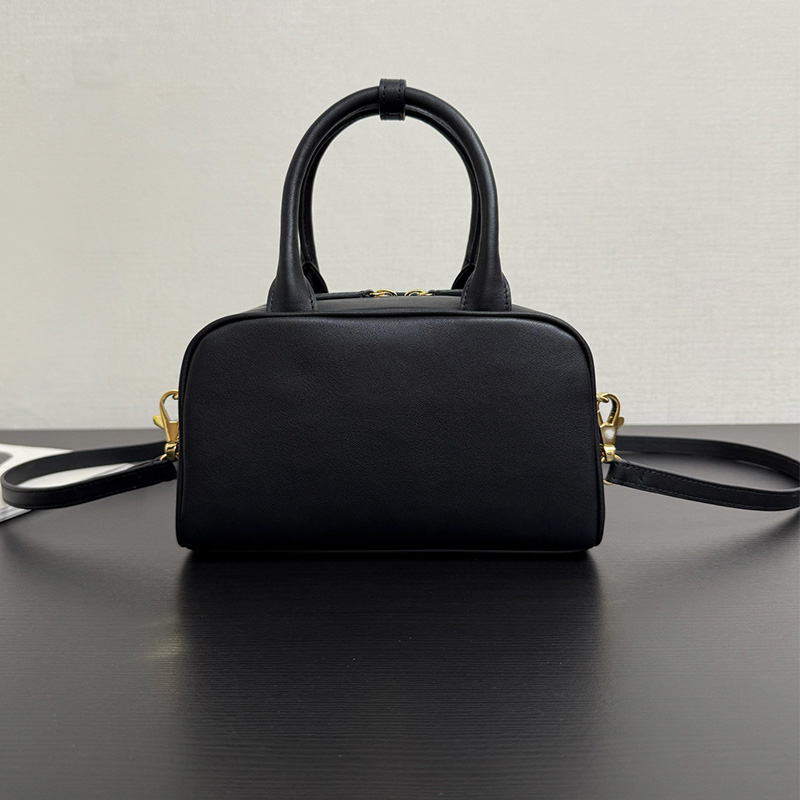 Sac de designer de qualité supérieure Mini sacs à main à bandoulière en cuir véritable Petit sac à main fourre-tout de bowling Mode femme de luxe