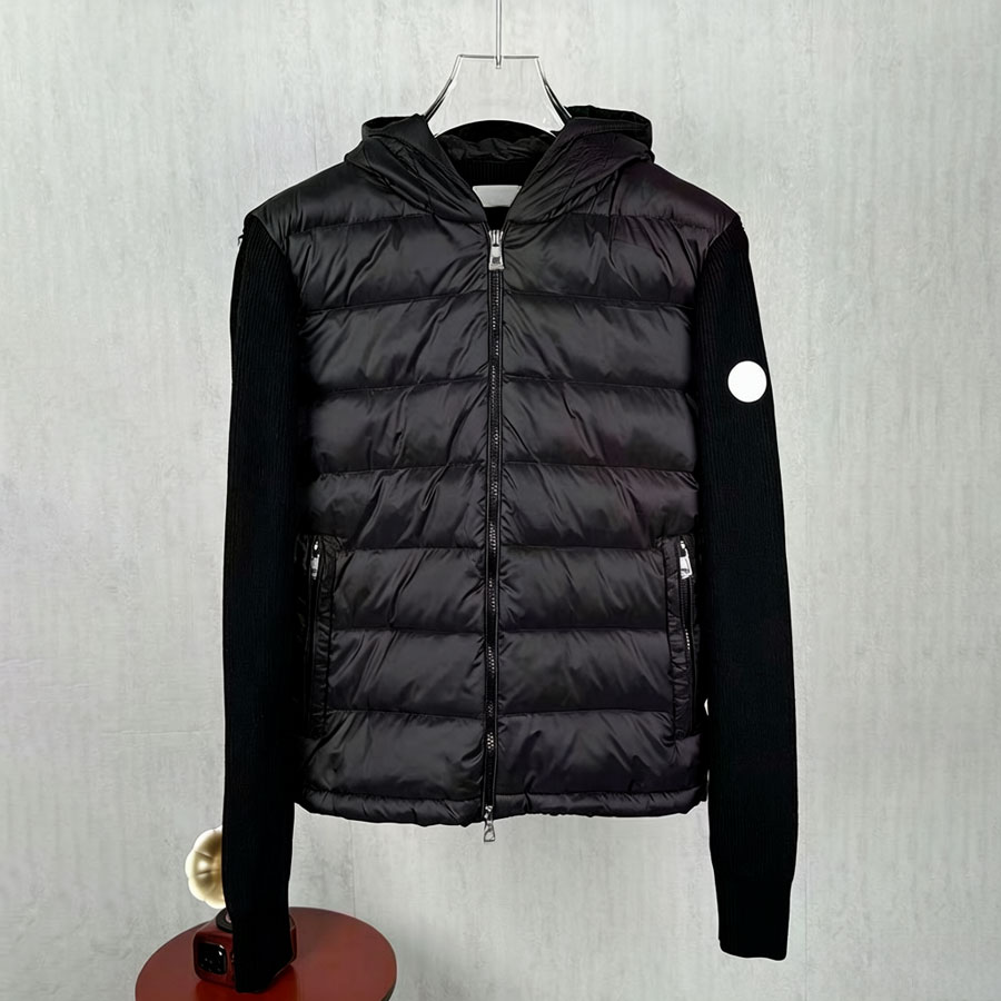 Designer Knitted Down Jacket Mens Jacket Womens Jackets Long Sleeved Sweatcoat Luxury Outwear Slim Fit Letter Jacket Casual Jacket with Pockets Z