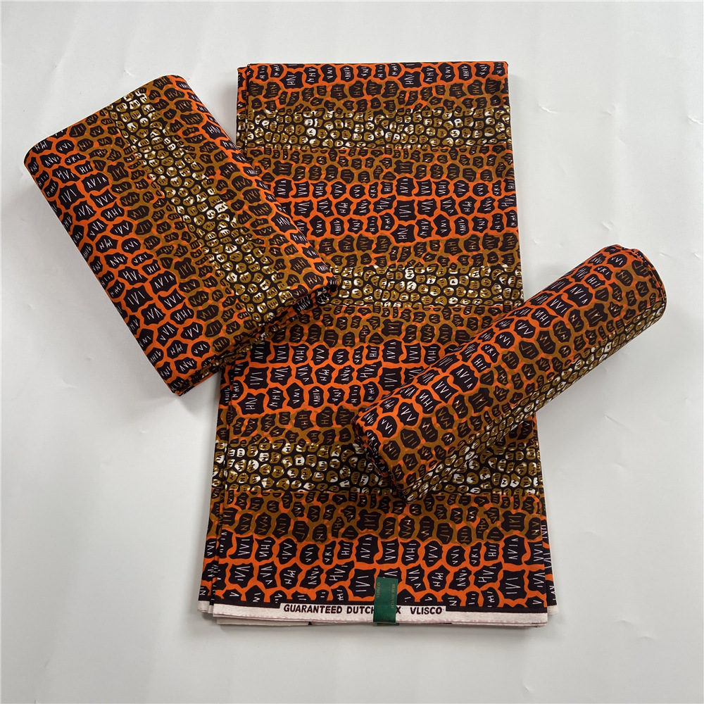 New Dutch Wax Print Fabric,100% Pure Cotton African Ankara Wax Fabric Wholesale,6 Yards Per Piece 01-08