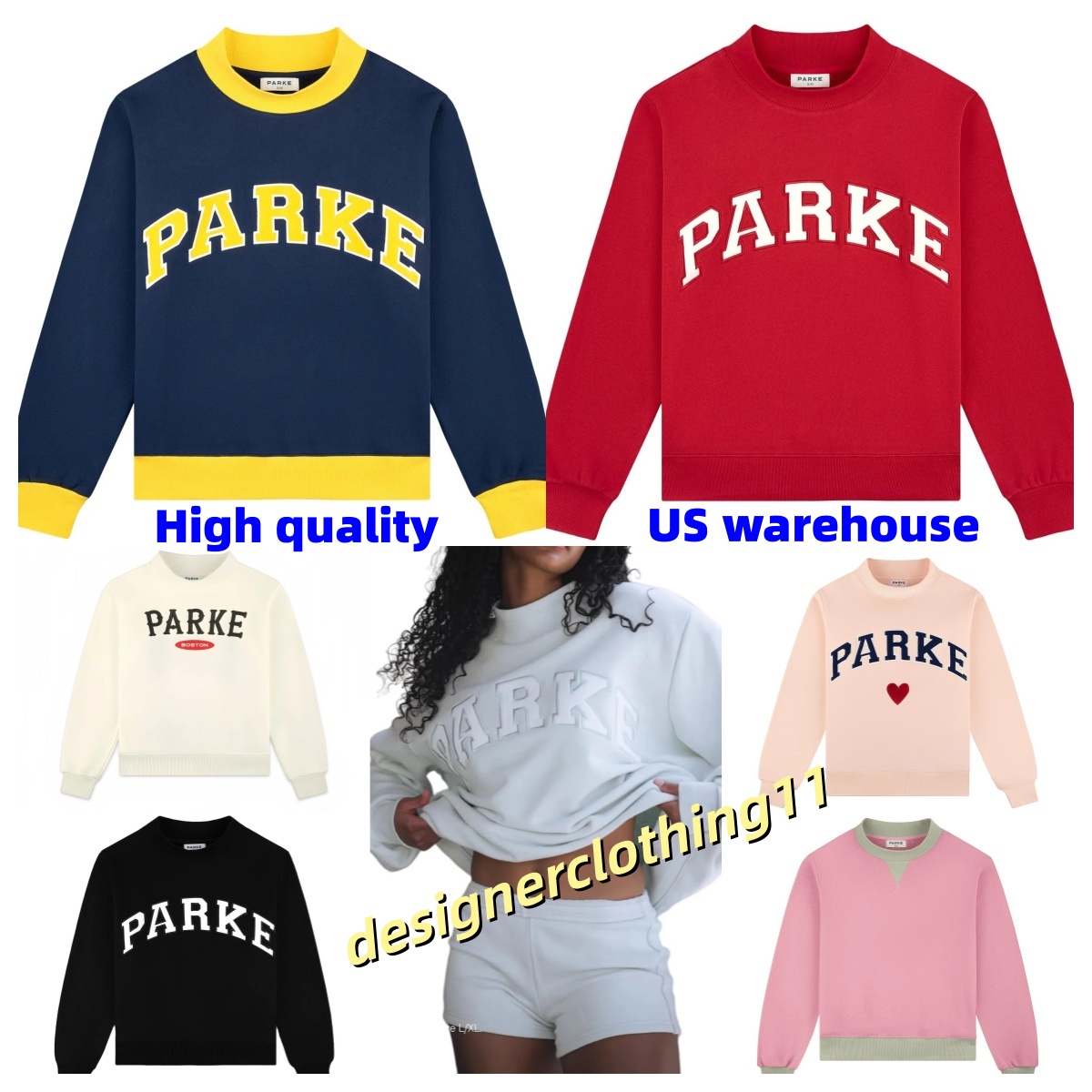 Parke Hoodie Womens Mockneck Sweatshirt Spring Autumn Outdoor Casual Hoodie Daily Outfit Woman Loose Fit Sweatshirt Designer Parkee Hoodie 10A