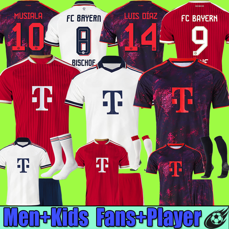 bayern 26 27 soccer jersey 2026 football shirt Kane Goretzka Gnabry Kimmich men kids shorts cropped pre match goalkeeper kit set home red