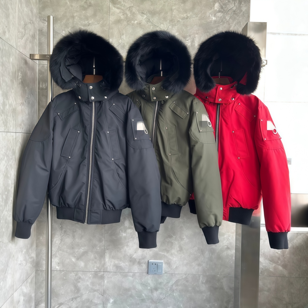 moose inspired puffer jacket mens womens down jacket nfc moose really fur collar scissors parkas casual outdoor doudoune homme winter coat waterproo