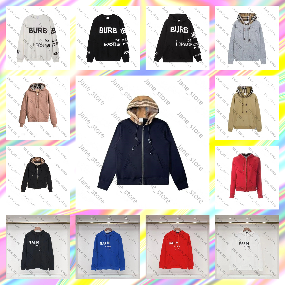 10A New Fashion Mens Hoodies Designer Pullover Zipper Sweatshirts Sweater Street Sweatshirts Men and women with the same style Embroidery hoodie clo