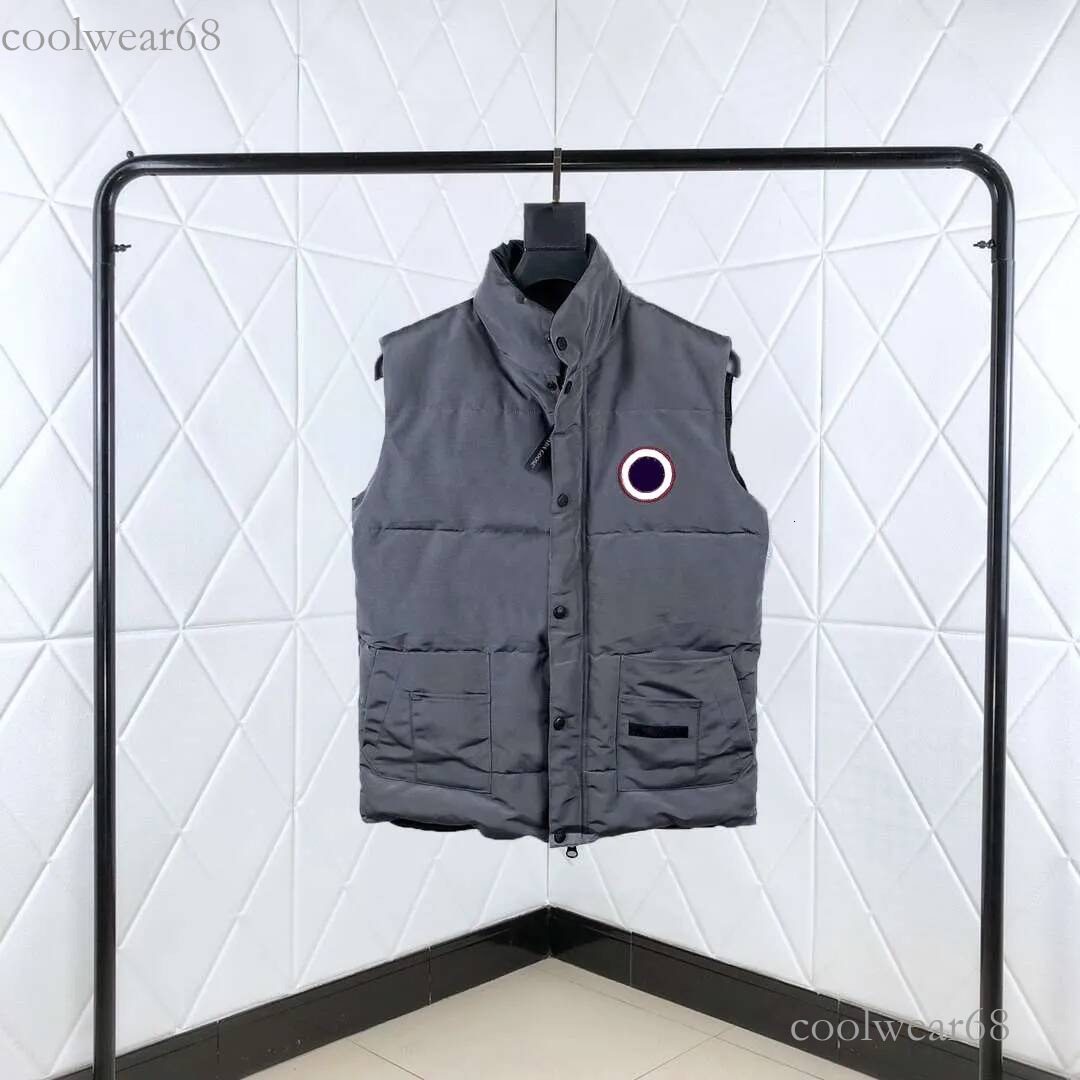 Cananda Goose Vest Designer Men Women Couple Down Vest Cananada Gooselyjacket Filled Warm Gilet Outerwear Lightweight For Skiing Hiking Daily Outdoo
