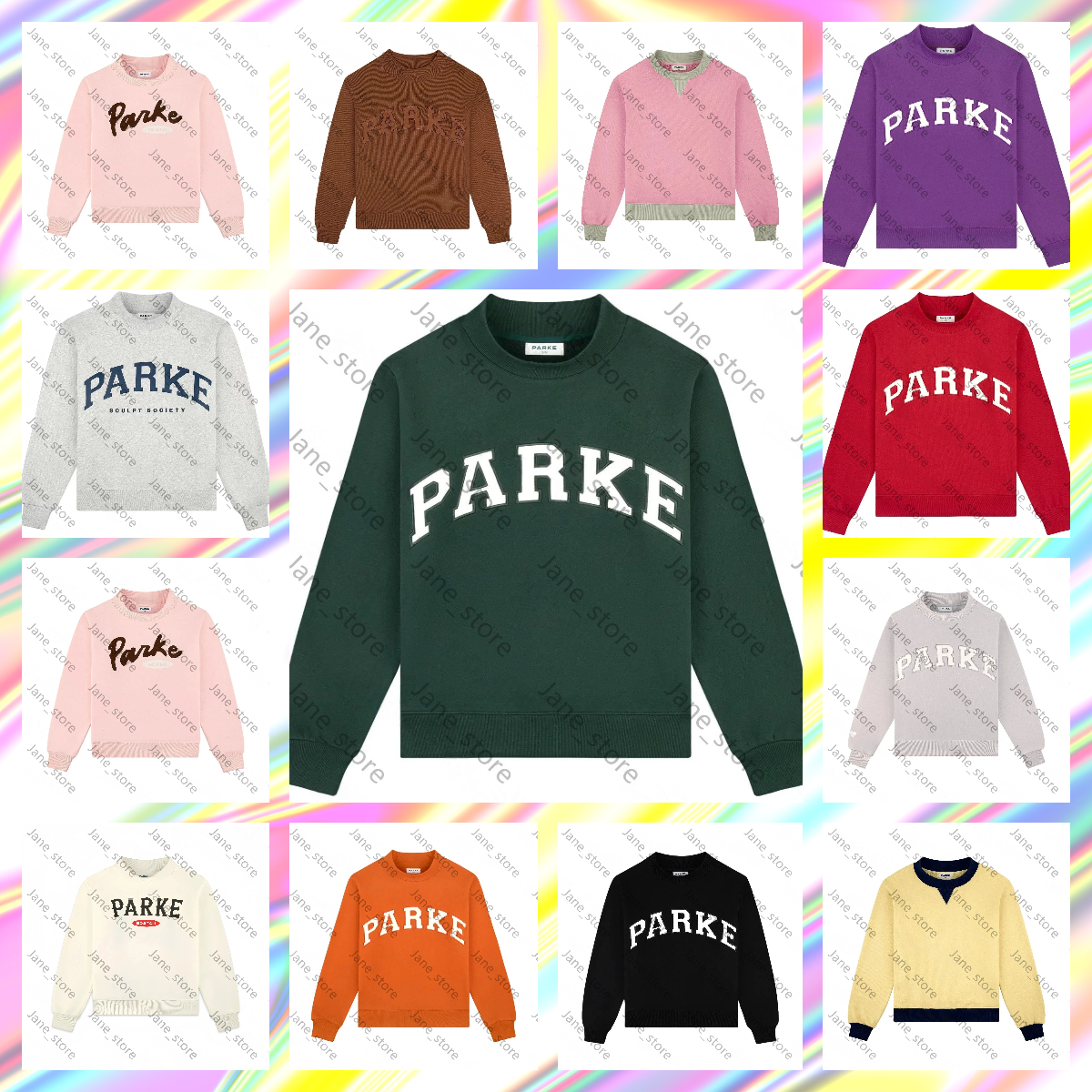 10A Parkes Sweatshirt Hoodie Mockneck Women's Embroidery Mocked Neck Vintage High Street Casual Loose Fit Fashion Pullover Spring Autumn Pink B
