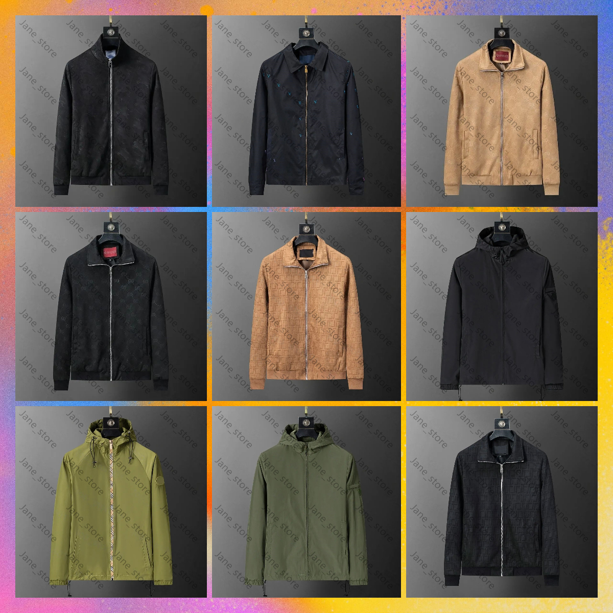10A Designer New Mens Hoodie Autumn And Winter Womens Embroidered Zipper Jacket Sportswear Luxury Hooded Waterproof Top Windrunner Outerwear LVJ W4