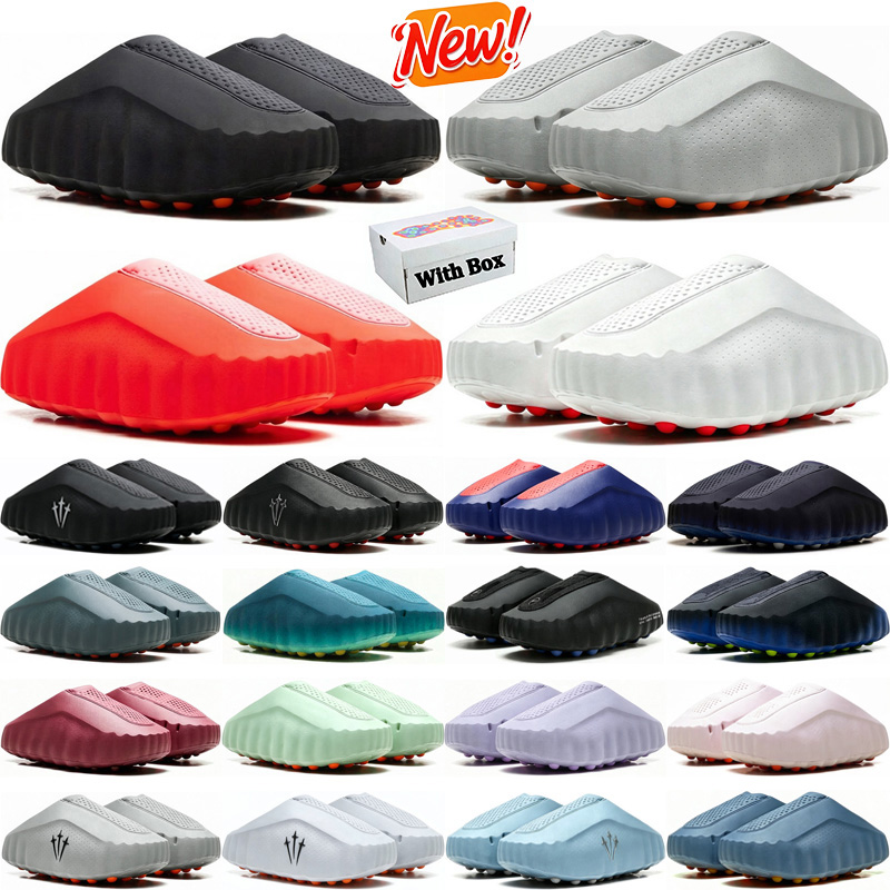 With Box Designer mind slides mules minds slippers nocta fragment sandals men women black light bone blue red grey clogs heels d h gate sliders shoe