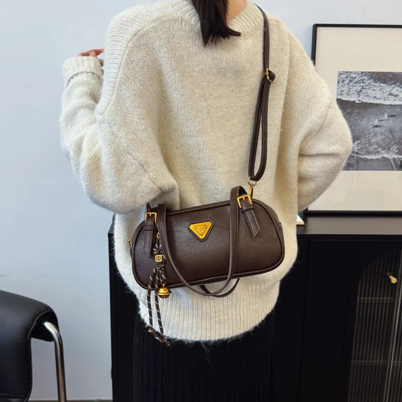 Elegant Versatile Shoulder Bag for Women 2025 Designer New Style Fashionable Versatile Simple High-End Feel Handbag Hot Sale