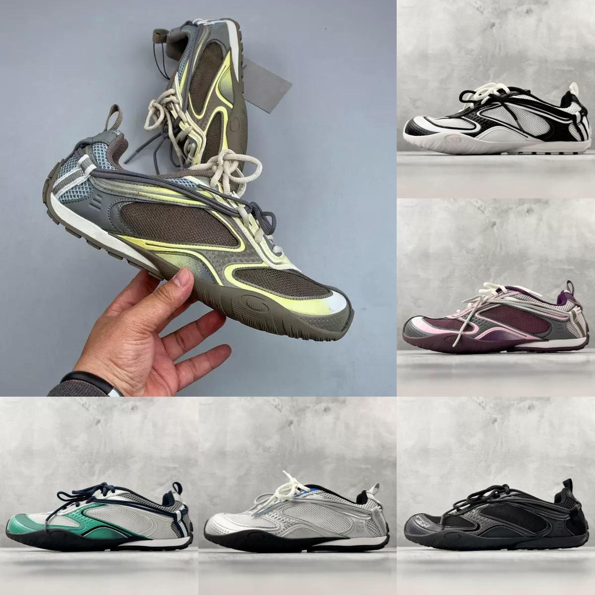 Baskets Radar Designer ligne dégradé chaussures de sport imprimé en relief rond effet vieilli printemps été baskets respirantes chaussures de cou