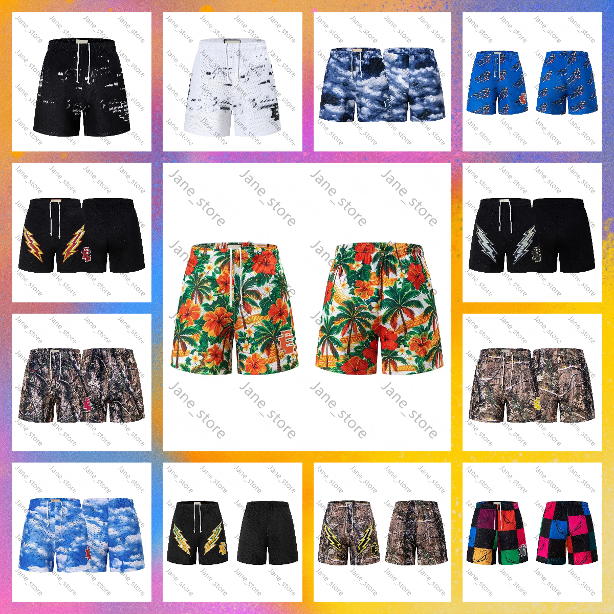 10A Designer Classic Summer Sport Uomo Eeic Emmanuel Pantaloncini da donna Pantaloncini da basket traspiranti Pantaloni da spiaggia Outdoor Casual O